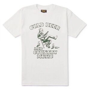 Cold beer and country music graphic tee
